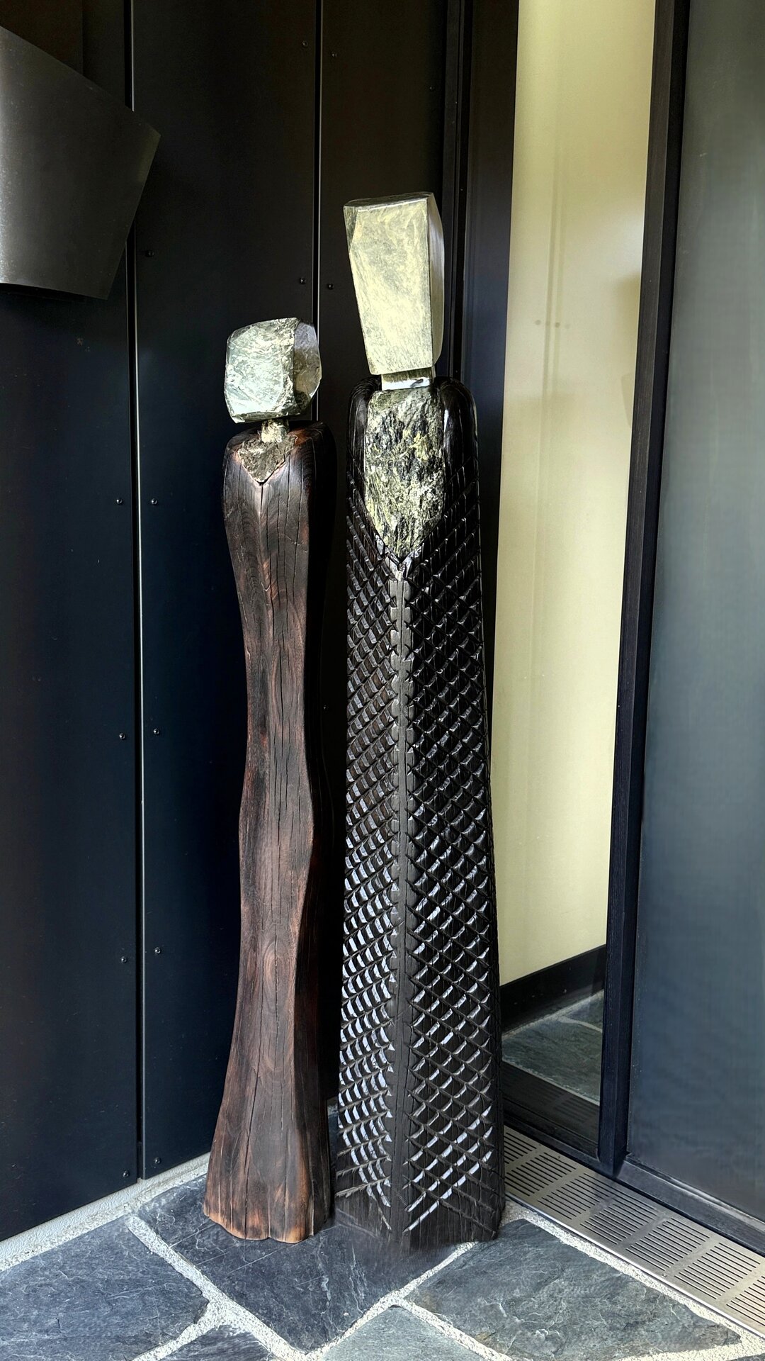 The Guardians Within — entrance installation, Lake Hayes Residence